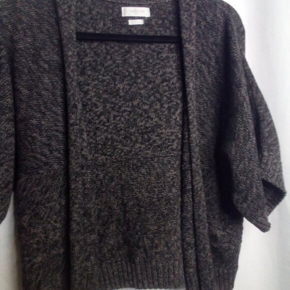 Van Heusen Cardigan Sweater S Women Open Front Short Sleeve Gray - Picture 7 of 16